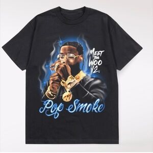 Pop Smoke Meet The Woo Tshirt Hip Hop Drill Music Rap Small Black Official Promo